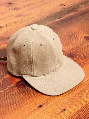 Suede Cap in Light Beige