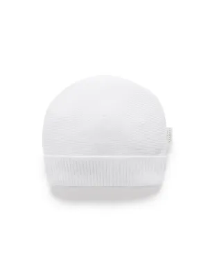 Textured Beanie - White
