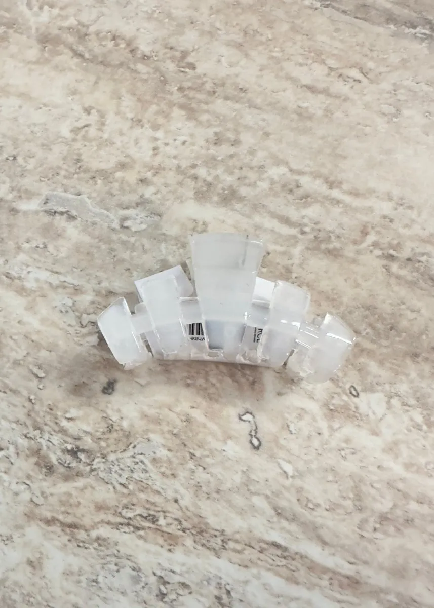 Tiny Hair Clip | Classic | Teleties | Coconut White