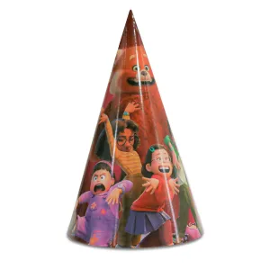Turning Red Birthday Paper Hats, 6 Count