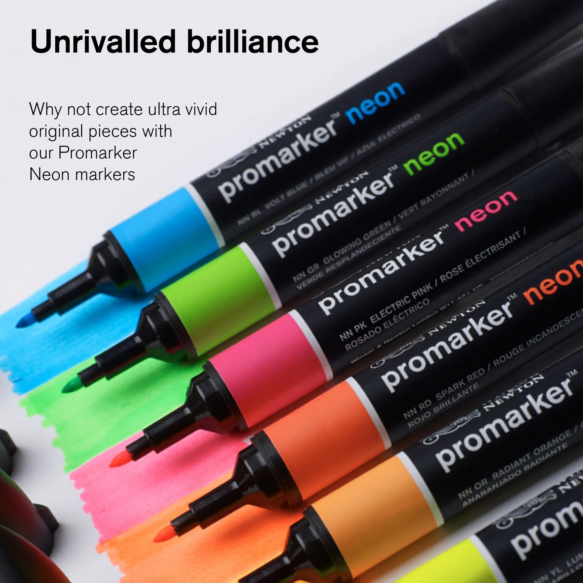 Winsor & Newton Promarker Brush Set of 12 Vibrant Tones